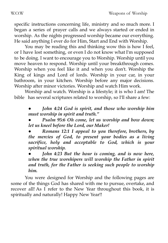 W.O.W. Weapons of Worship