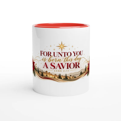 For Unto You a Savior Is Born Christmas Mug – Luke 2:11
