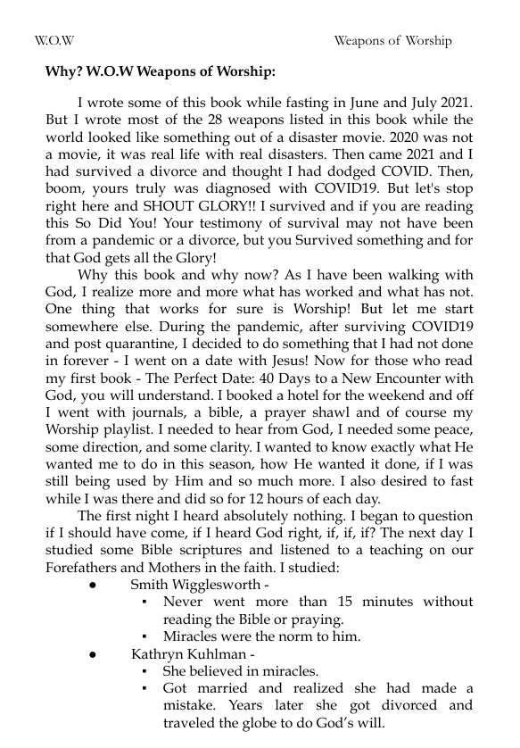 W.O.W. Weapons of Worship