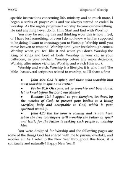 W.O.W. Weapons of Worship